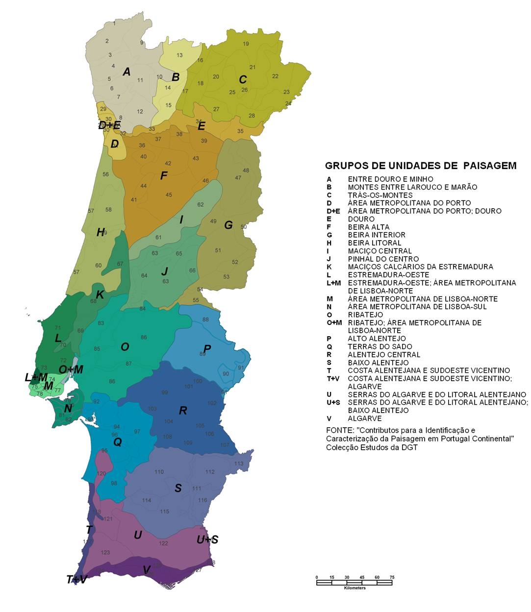 Regiões Biogeográficas de Portugal Continental
