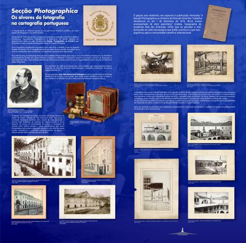 Painel Seccao Fotografica. Os alvores da fotografia na cartografia portuguesa