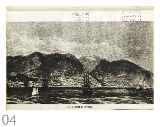 Fotografia: Reprodução de obra de arte “Baía e Cidade do Funchal” [Livro 4, pág 013]