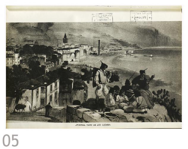 Fotografia: Reprodução de obra de arte “Funchal visto de São Lázaro” [Livro 4, pág 016]