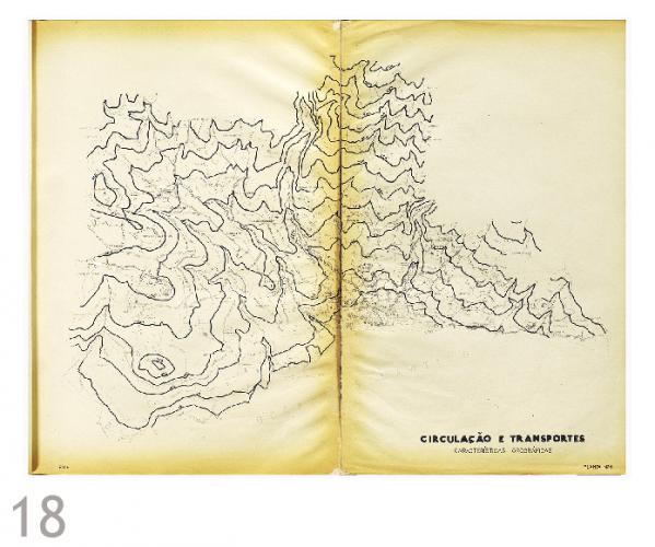 Planta nº.6 – Circulação e Transportes – Características orográficas, escala desconhecida [Livro 4, pág 056]