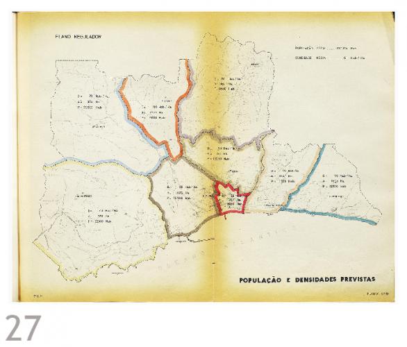 Planta nº.13 – Plano Regulador – População e Densidade previstas, escala desconhecida [Livro 4, pág 082]