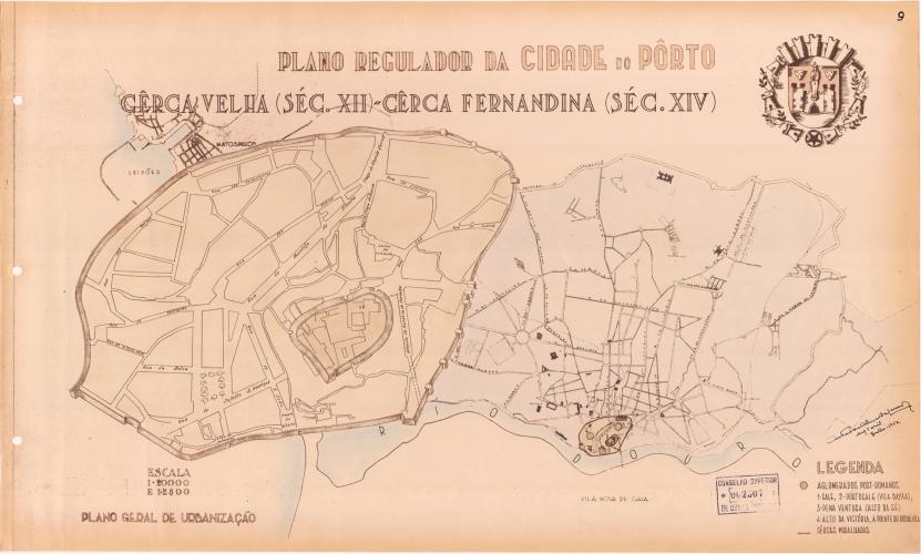 11 - Cartograma nº 9 - Cerca Velha (Séc. XII) e Cerca Fernandina (Séc. XIV)