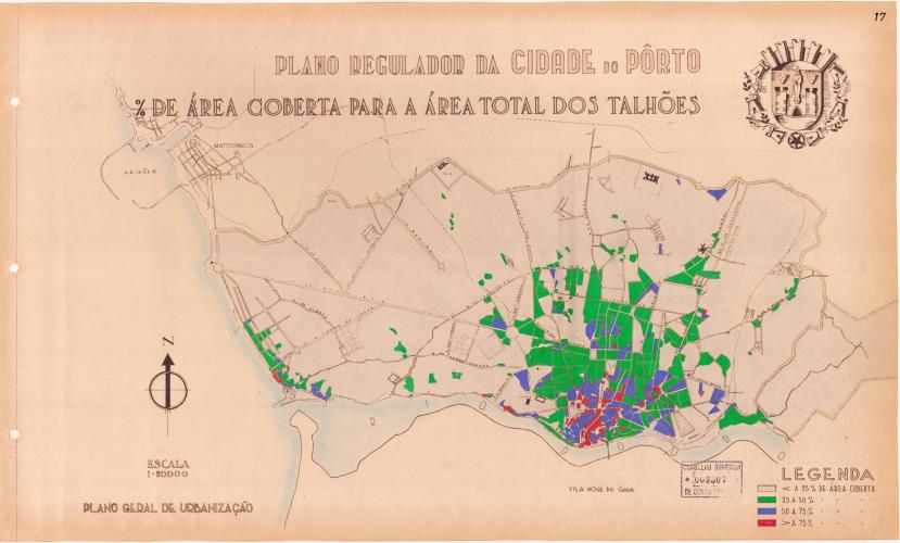 19 - Cartograma nº 17 - % de Área Coberta