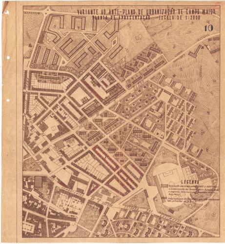 44 - Variante ao Anteplano de Urbanização de Campo Maior – Planta de Apresentação (nº 10)