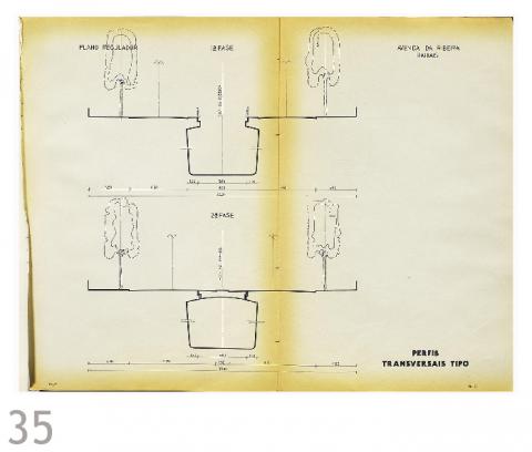 Planta nº.22 – Plano Regulador – Perfis Transversais Tipo, escala desconhecida [Livro 4, pág 099]