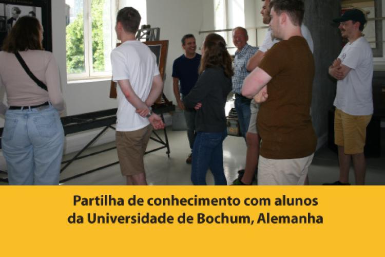 Partilha de conhecimento com alunos da universidade de Bochum, Alemanha