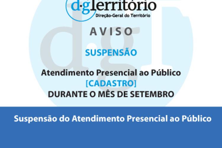 Suspensão do atendimento presencial – setembro