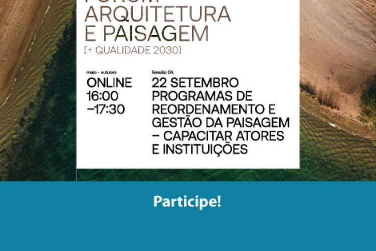 Programas de reordenamento e gestão da paisagem - capacitar atores e instituições