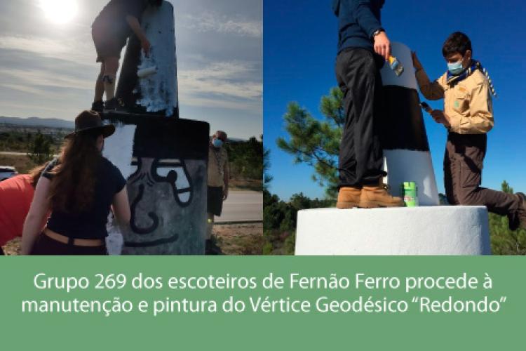 Grupo 269 dos escoteiros de Fernão Ferro procede à manutenção e pintura