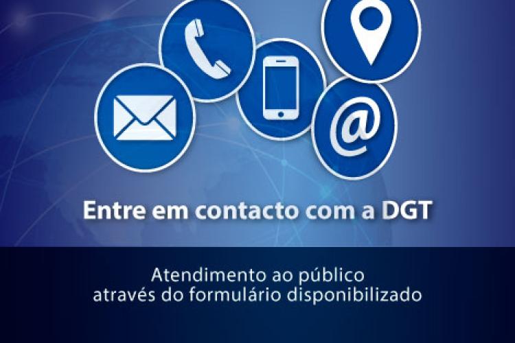 Entre em contacto com a DGT