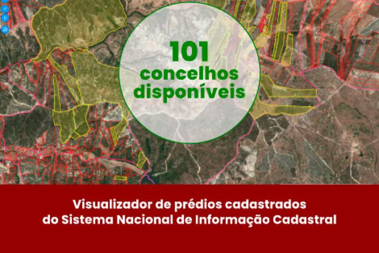 101 concelhos disponíveis com cadastro