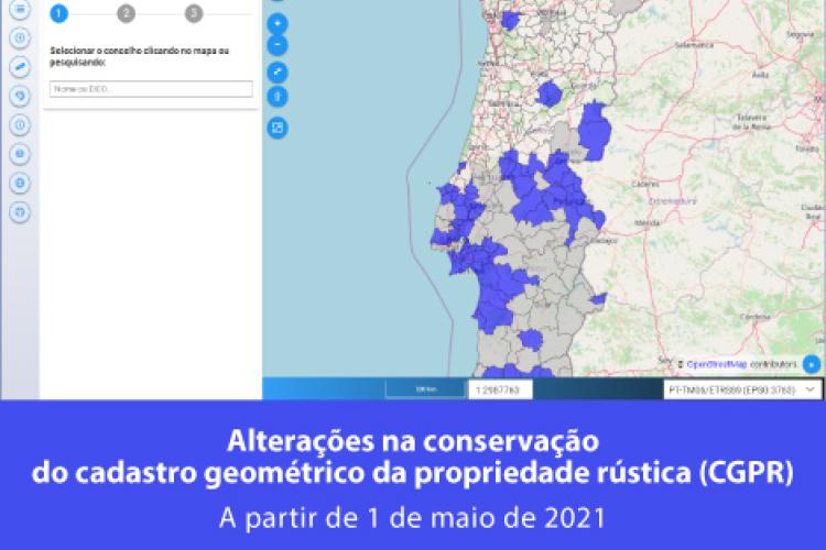 Alterações na conservação do cadastro geométrico da propriedade rústica (CGPR)