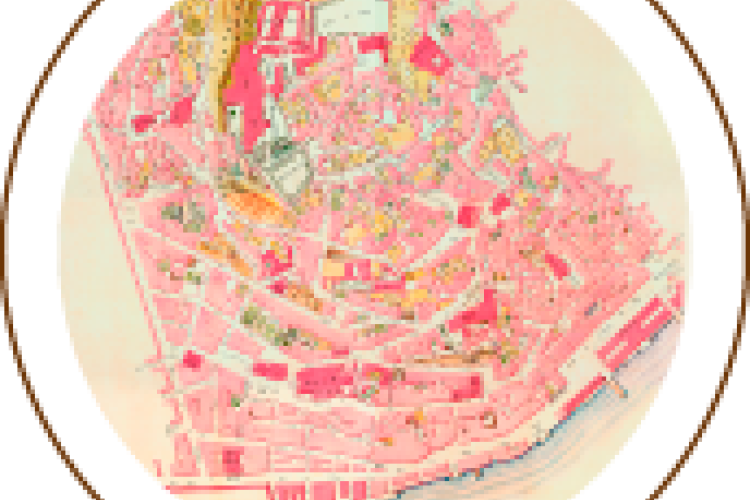 Planta de parte do Bairro D’Alfama (1858)