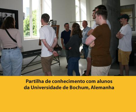 Partilha de conhecimento com alunos da universidade de Bochum, Alemanha