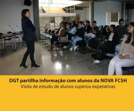 DGT partilha informação com alunos da NOVA FCSH