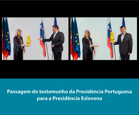 Passagem do testemunho da Presidência Portuguesa para a Presidência Eslovena