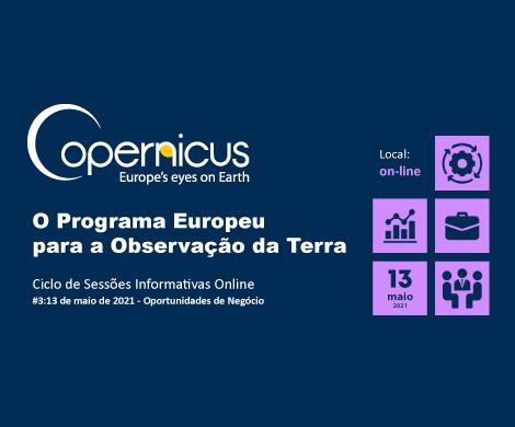 O programa Europeu para a Observação da Terra - Ciclo de Sessões Informativas online