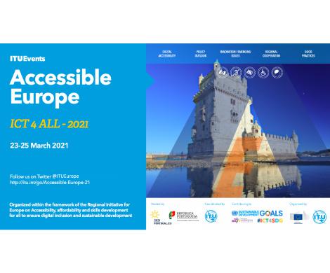 Fórum Accessible Europe: ICTs 4 ALL, 23 – 25 março 2021, 12:00h to 14:00h (CET)